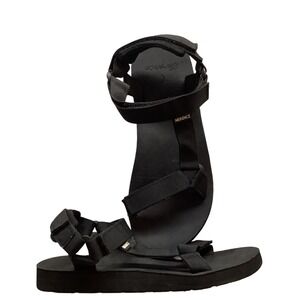 MERENCE Black Sporty Adjustable Strap Walking Sandals Size 39